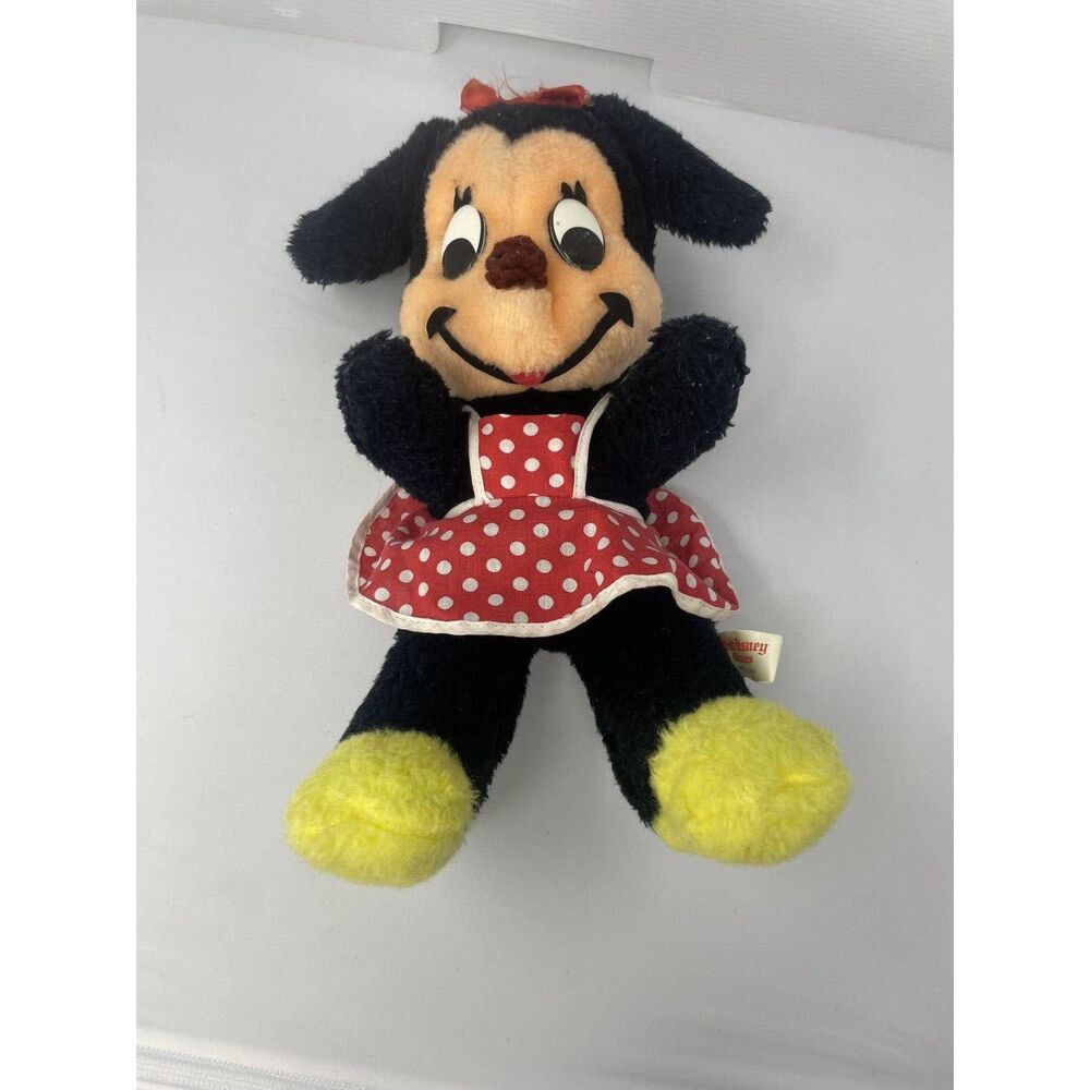 Vintage 1960s Walt Disney 16” Minnie Mouse Plush California Stuffed Toy Rare Old